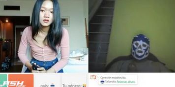 girl is watching dickflash (ome.tv)