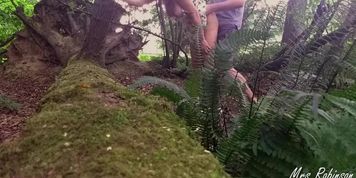 Couple having Public Sex in the woods from Voyeur POV