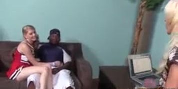 Allie James and Erica Lauren Discovers Black Cock.