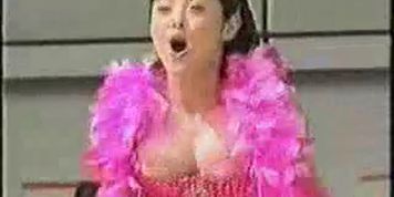 Nipple slip - asian girl dancing