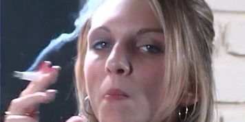 Old school full length of the gorgeous Tabitha smoking sexy