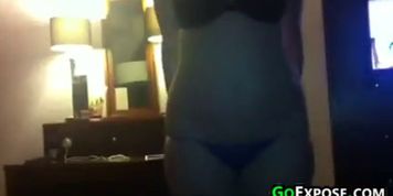 Girlfriend Doing A Striptease