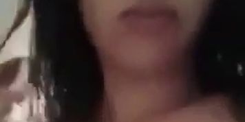 Romanian brunette slut masturbates begging for dick