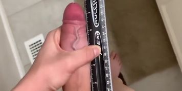 Huge Barley Legal Teen Measures 8 Inch Dick
