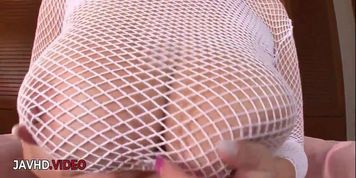 Airu Oshima seduces while showcasing her big Asian assets boldly