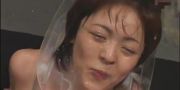 Japanese sweet girl having some bukkake