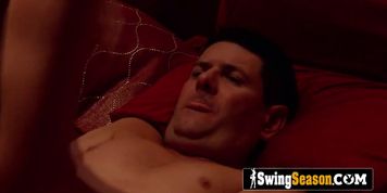 Hot swinger babe is riding a lot of big cocks in a wild and hot orgy