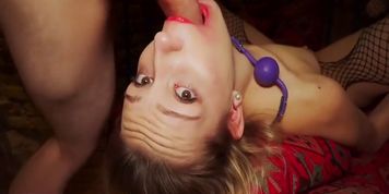Rough Deepthroat Facefuck With Cum On Face
