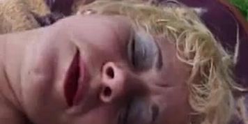 Blonde Masturbating Granny