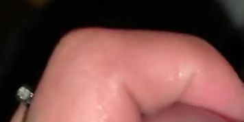 giving my boyfriend a wet hand job 