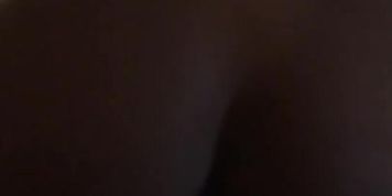 Perfect ebony ass riding cock 