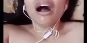 Desi teen showing her skill