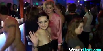 Cfnm party hoes suck fake cock