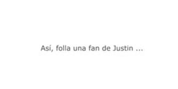 Justin Bieber's fan fuck harder