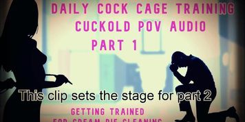 Daily Dick Cage Training Cuckold Pov Pt 1 (Alison Webb)