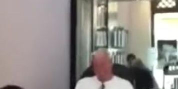 Old man is too ticklish for a pedicure 2