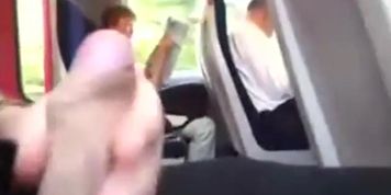 dickflash for mature woman on train