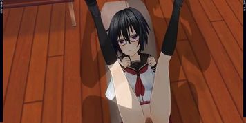 3D HENTAI schoolgirl never cum like this before