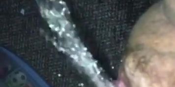 BIGGEST SQUIRT EVER Hairy Bbw step mother squirts big all over floor