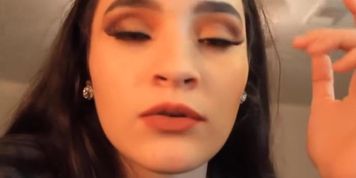 Super hot 19 year old brunette gives braces mouth tour