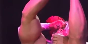 Hot superhero defeated 