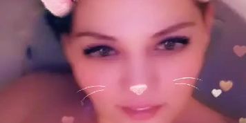 Tease in the Bathtub, Snapchat fun. 