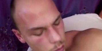 Busty slut bangs stud by long using strapon