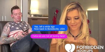 Sexy Teenager Hooks Up With Her Step Sibling because of an app