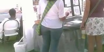 Upskirt at an Art Fair 3