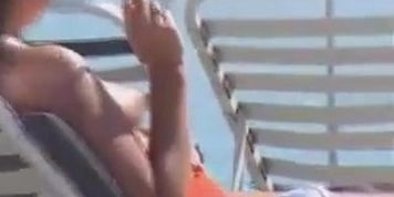 Horny boobs - beach voyeur