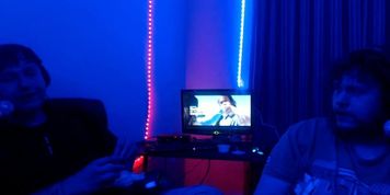 2 HETEROSEXUAL MEN WATCH KISSING TEENS WHILE CRACKIN JOKES