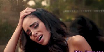 Sexy teenager with small tits tongued