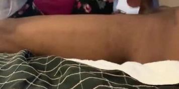 Big Black Cock Footjob