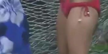 Neighbors fucking in their garden