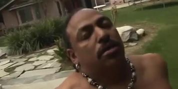 Big booty redhaired hottie Elyssa Anderson calls aged black man with huge dong for deep anal penetration behind her week end cou