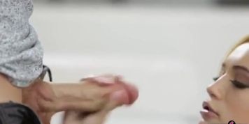 Alex sucks big cock