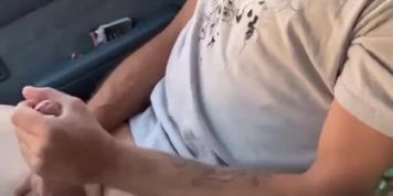 Jerk Off In Truck Stroking My Big Big Cock