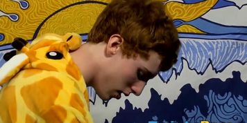 Cute redhead twink gets his tight little ass smashed rough