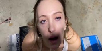 Step Sister Gets Golden Shower And Sloppy Throat Screw