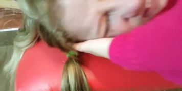 Amazon Tramples her Slavegirl's Face under Bare Feet