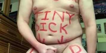 Tiny Cock Loser Cums In Spoon (Tiny Dick, fetishista69)