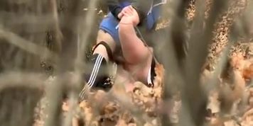 Couple caught fucking in forest