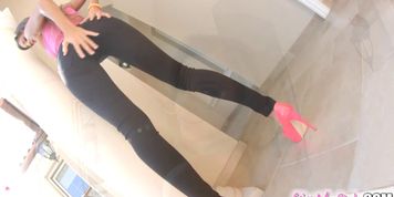 Give Me Pink Tight russian explores both holes (Maria Mia, Maria Ryabushkina, Melanie Rios, Melena Tara, Phoenix Marie)