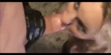 deepthroat throat gagging blowjob petite girl bdsm realy easy punish tied bondage
