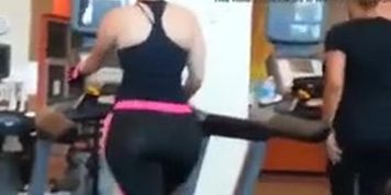 big ass milf in the gym