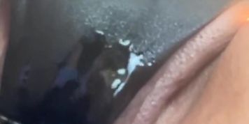 Myra pisses in her panties while driving.  