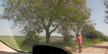 Cougars find Wanker on Scooter to Fuck in the MatureVan