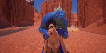 Wild Life Blue lizard scaly porn (Jenny and Corbac)