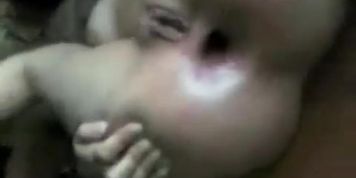 Deep ass fucking my wife in amateur home made video
