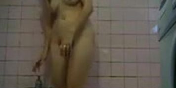 blond hairy shower